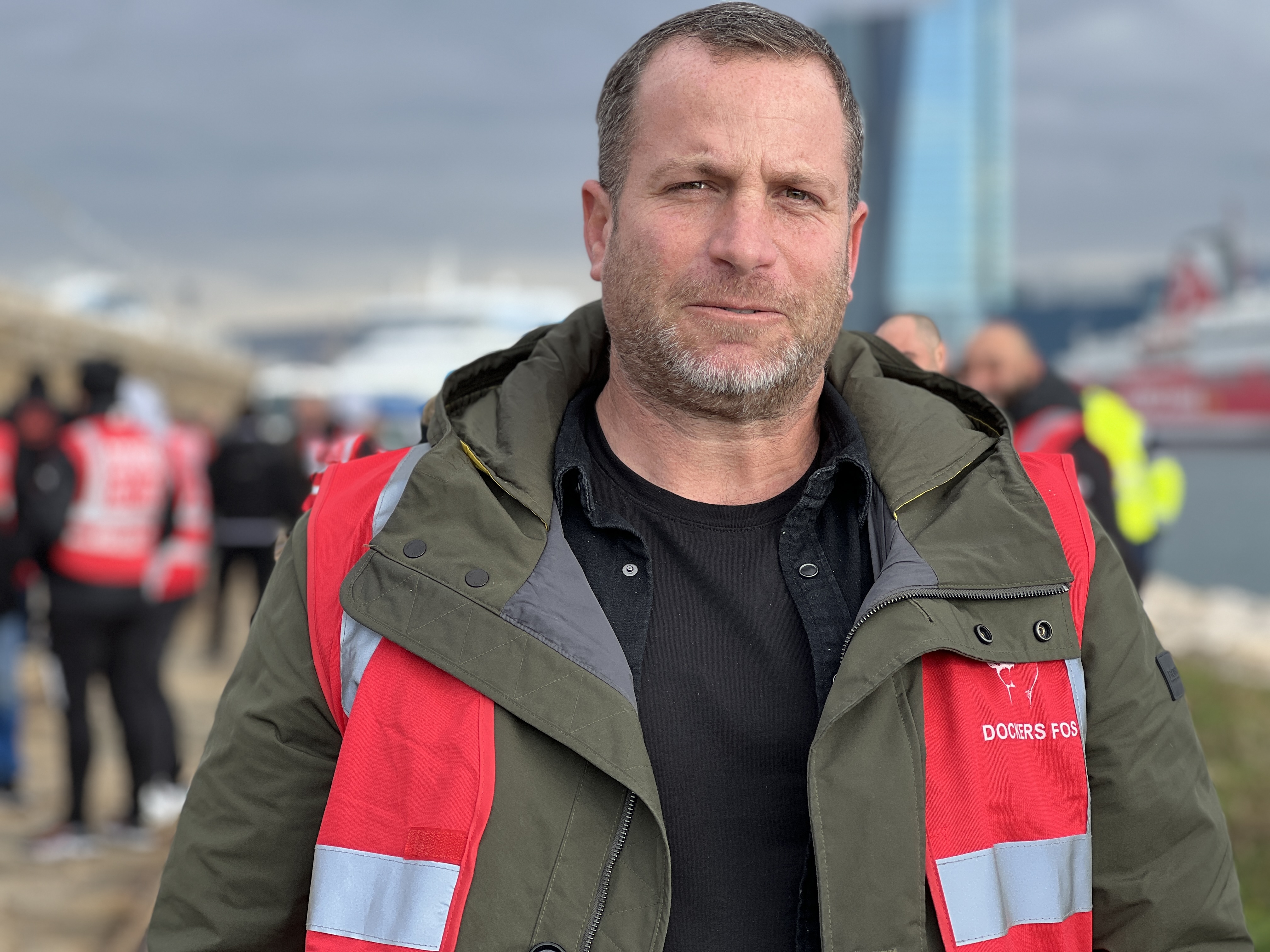 Christophe Claret, secrétaire général des dockers et des portuaires du Golfe de Fos. ©NBC