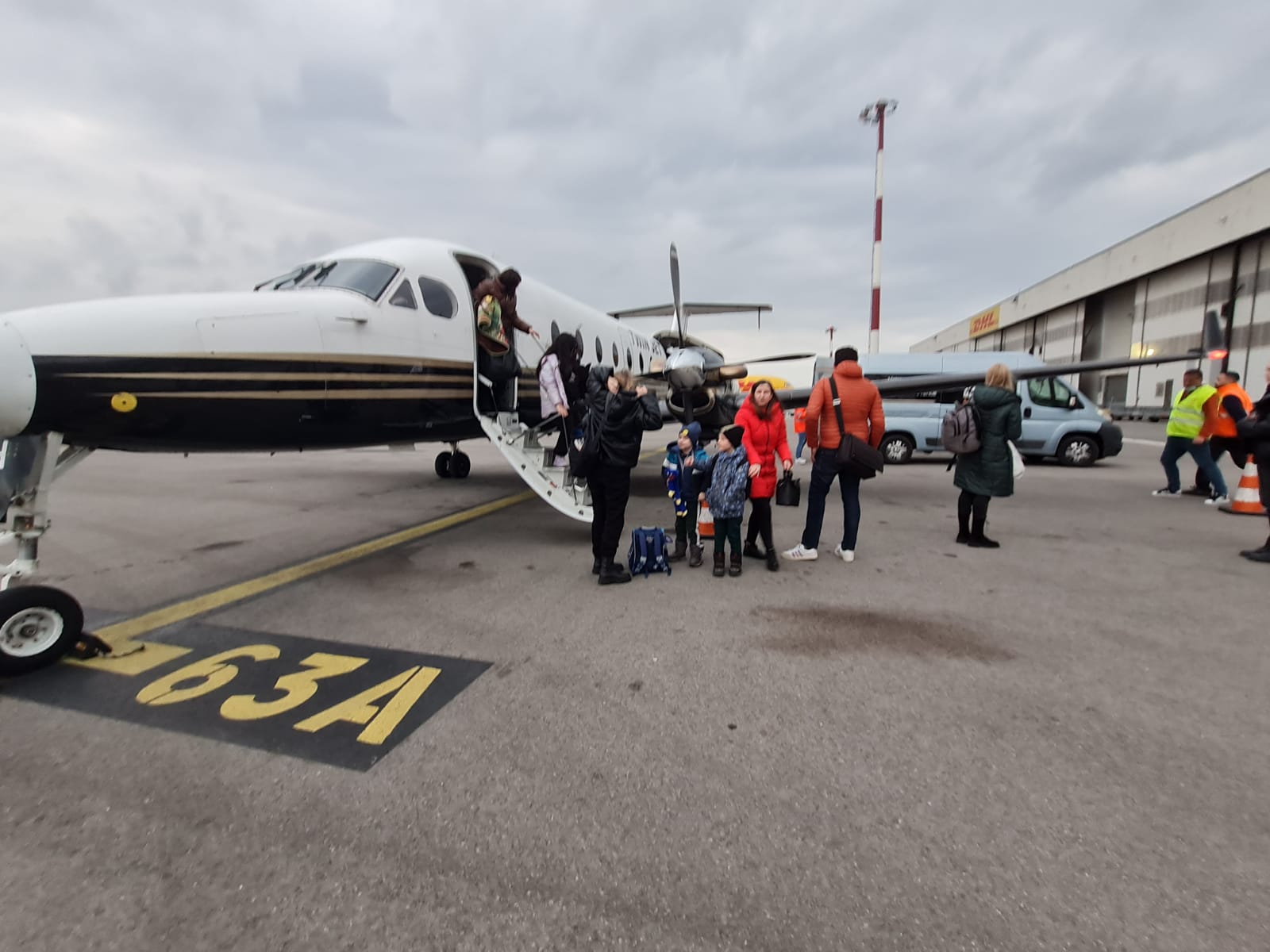 Un rapatriement de familles organisé le 11 mars dernier par Dynami. Un rapatriement de familles organisé le 11 mars dernier par Dynami.