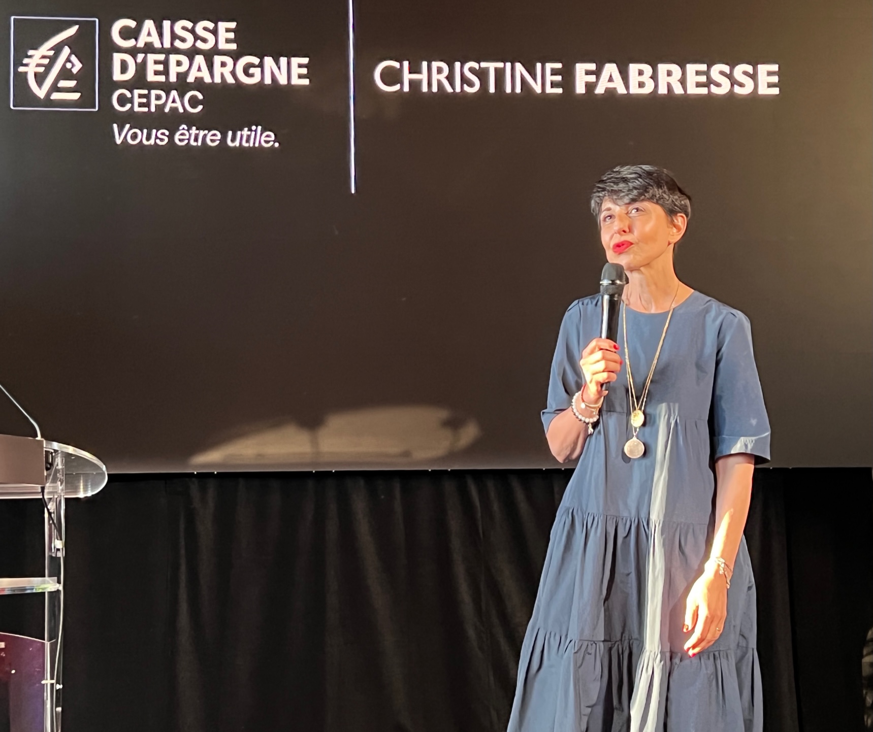 Christine Fabresse, présidente du directoire de la Caisse d’Épargne CEPAC. ©NBC