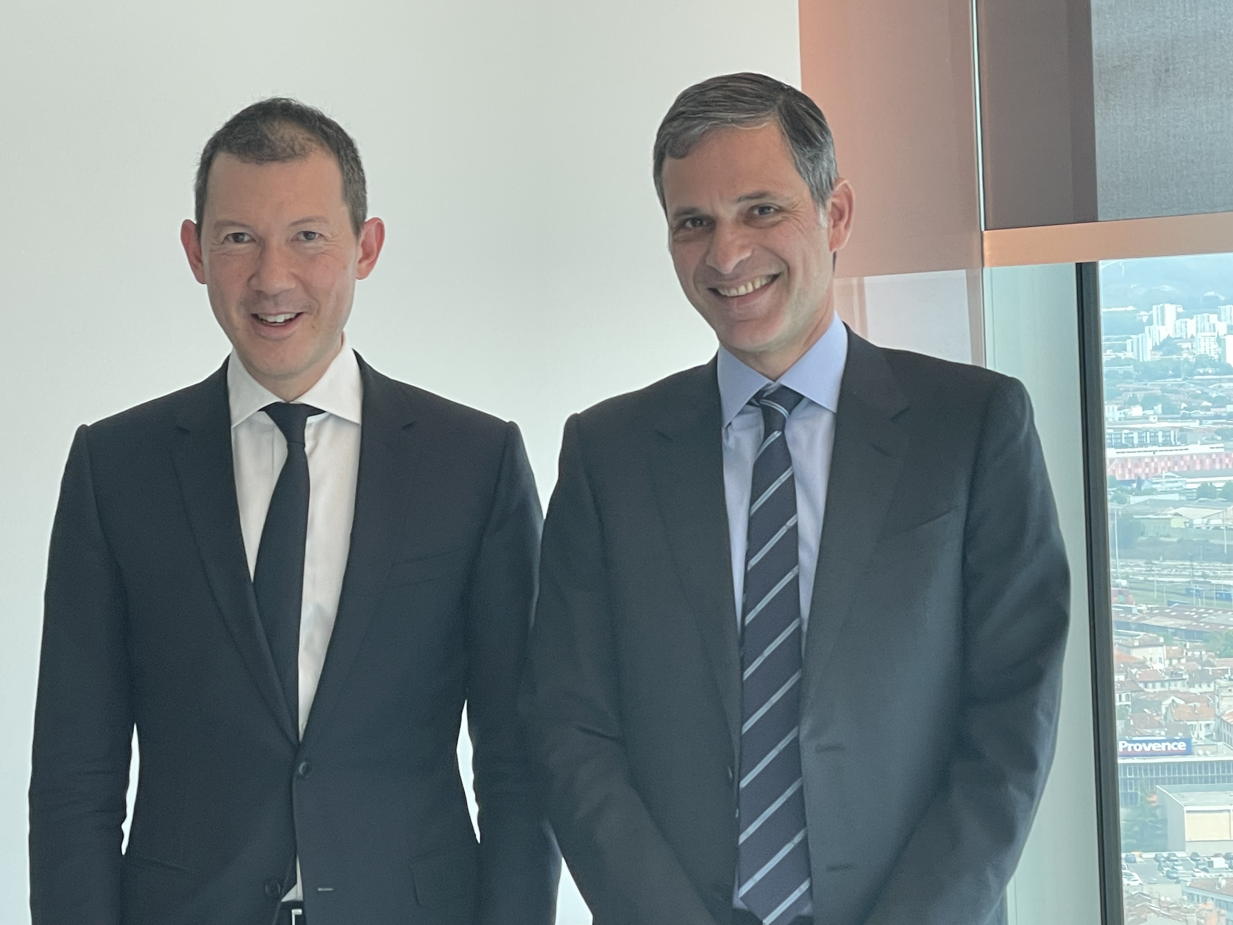 Benjamin Smith et Rodolphe Saadé mettent en commun leur moyens et leurs expertisent en matière de transport aérien  (photo: CMA CGM)