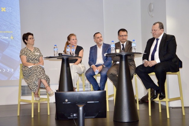 Isabelle Frederic, Crédit du Nord, Camille Contamine, Bolloré Logistics, Arnaud Ramanoel, SMC, Stephane Salvetat, STM et Bertrand Simion CMA CGM ©NBC