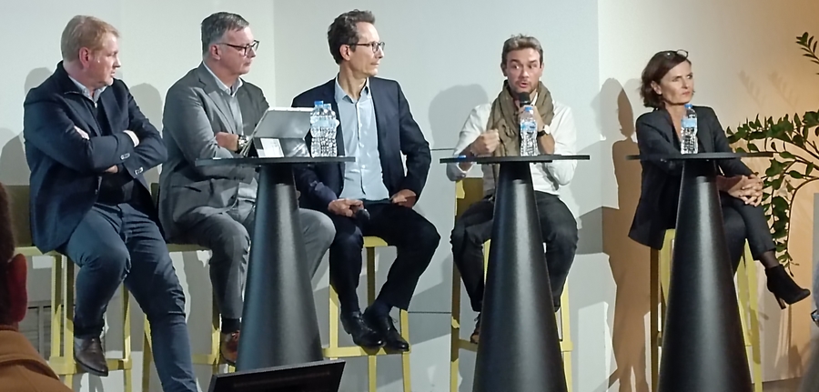 Les partenaires officiels de Paris 2024 ont rejoint le club AMP24 animé par Jean-Daniel Beurnier au centre de la photo (photo: F.Dubessy) Les partenaires officiels de Paris 2024 ont rejoint le club AMP24 animé par Jean-Daniel Beurnier au centre de la photo (photo: F.Dubessy)