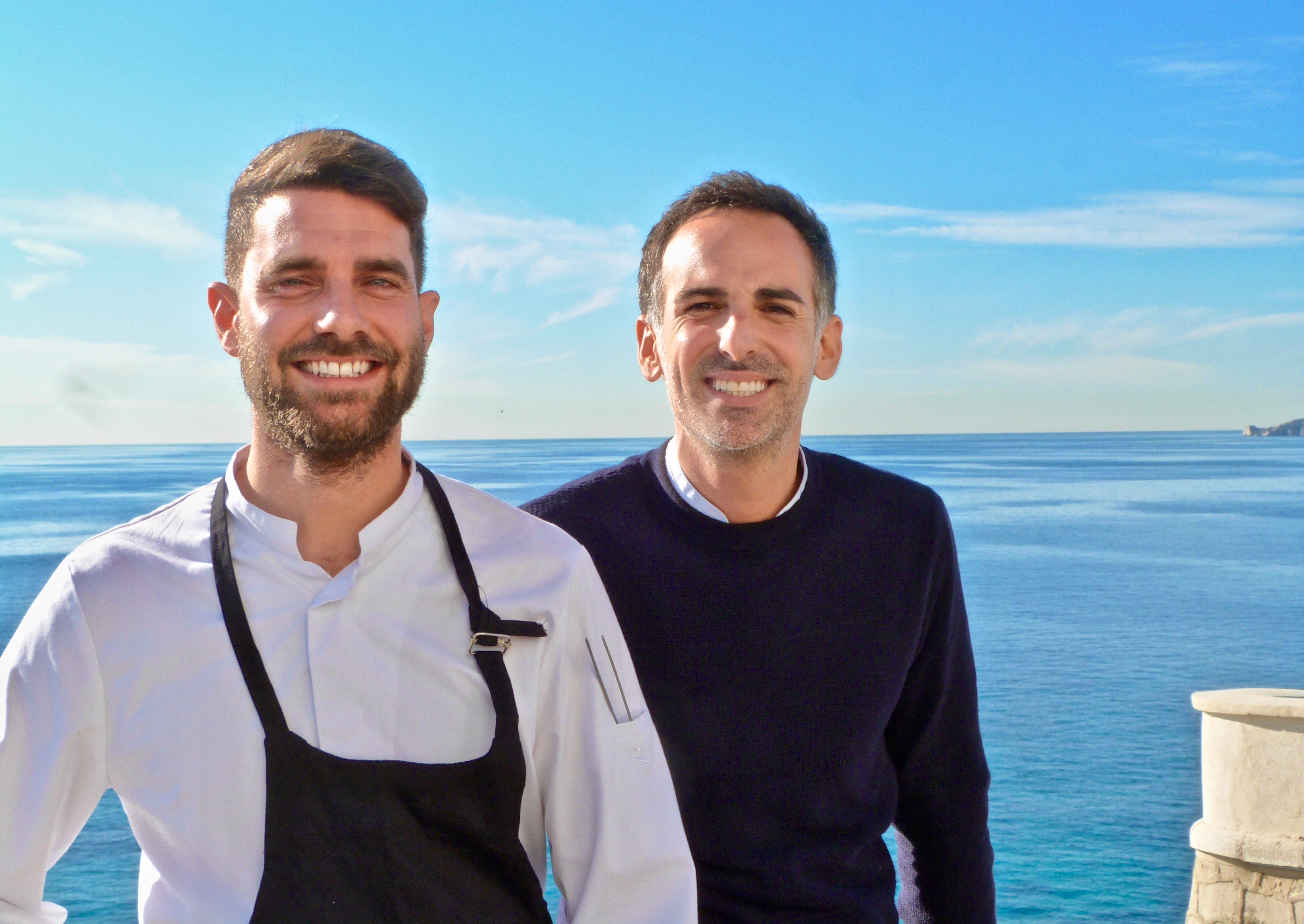 Thibault Barbafieri et Laurent Burchi, lors de la présentation de Monchef, à la Villa Gaby Photo©MOH