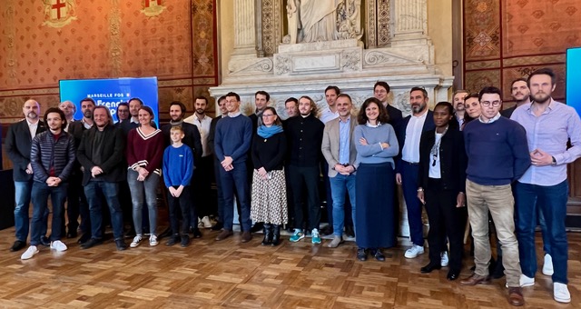 Les lauréats de la 4ème édition du Smartport Challenge en présence des porteurs de défis. ©NBC