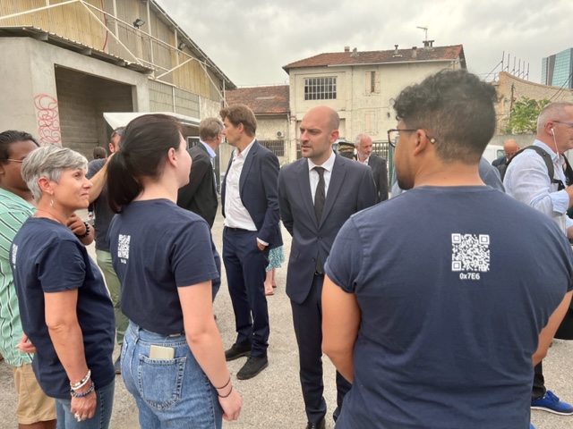 Jean-Noël Barrot a rencontré les étudiants de La Plateforme. ©NBC