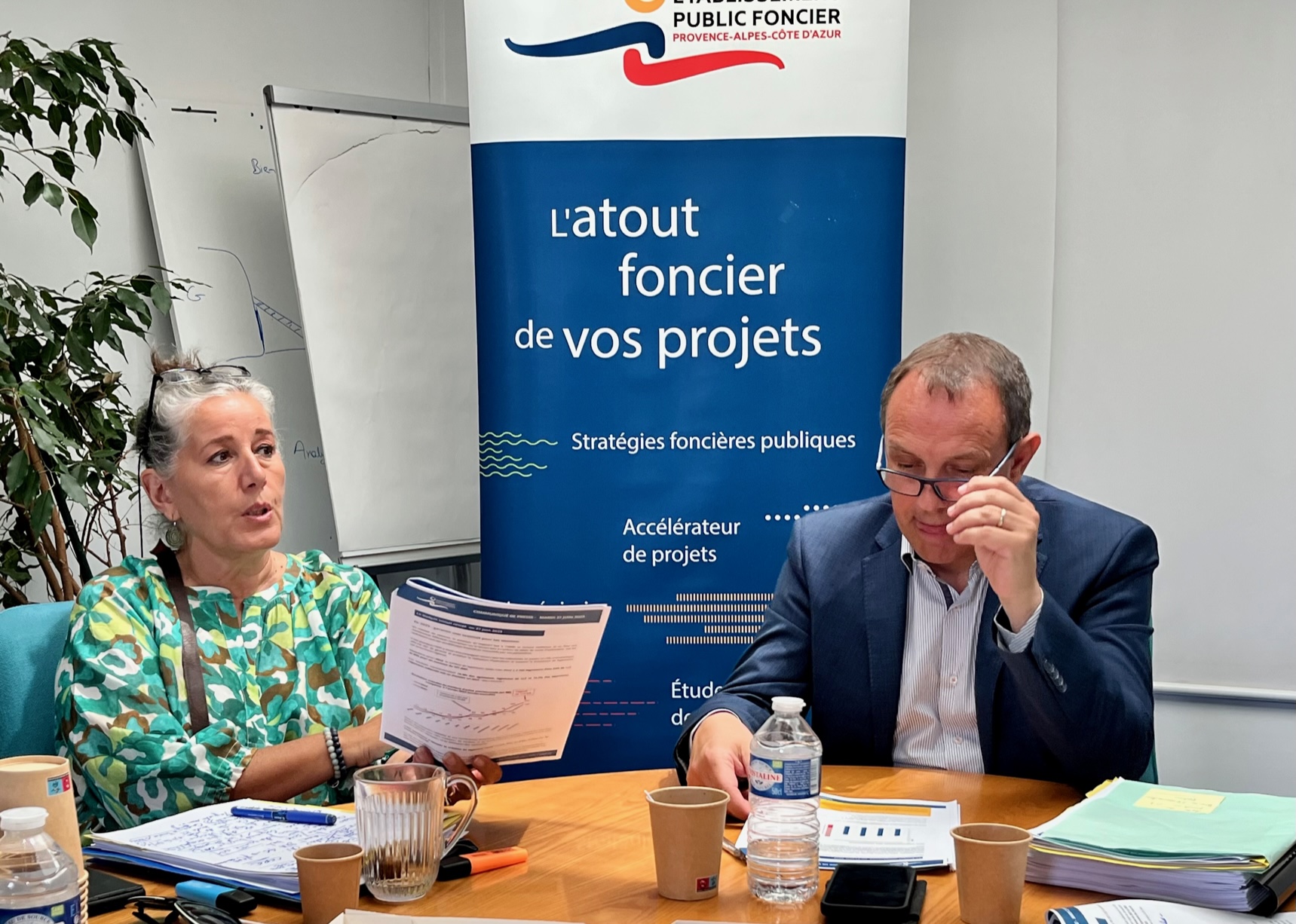 Claude Bertolino, DG de l'EPF Paca et Nicolas Isnard, président de l'EPF Paca