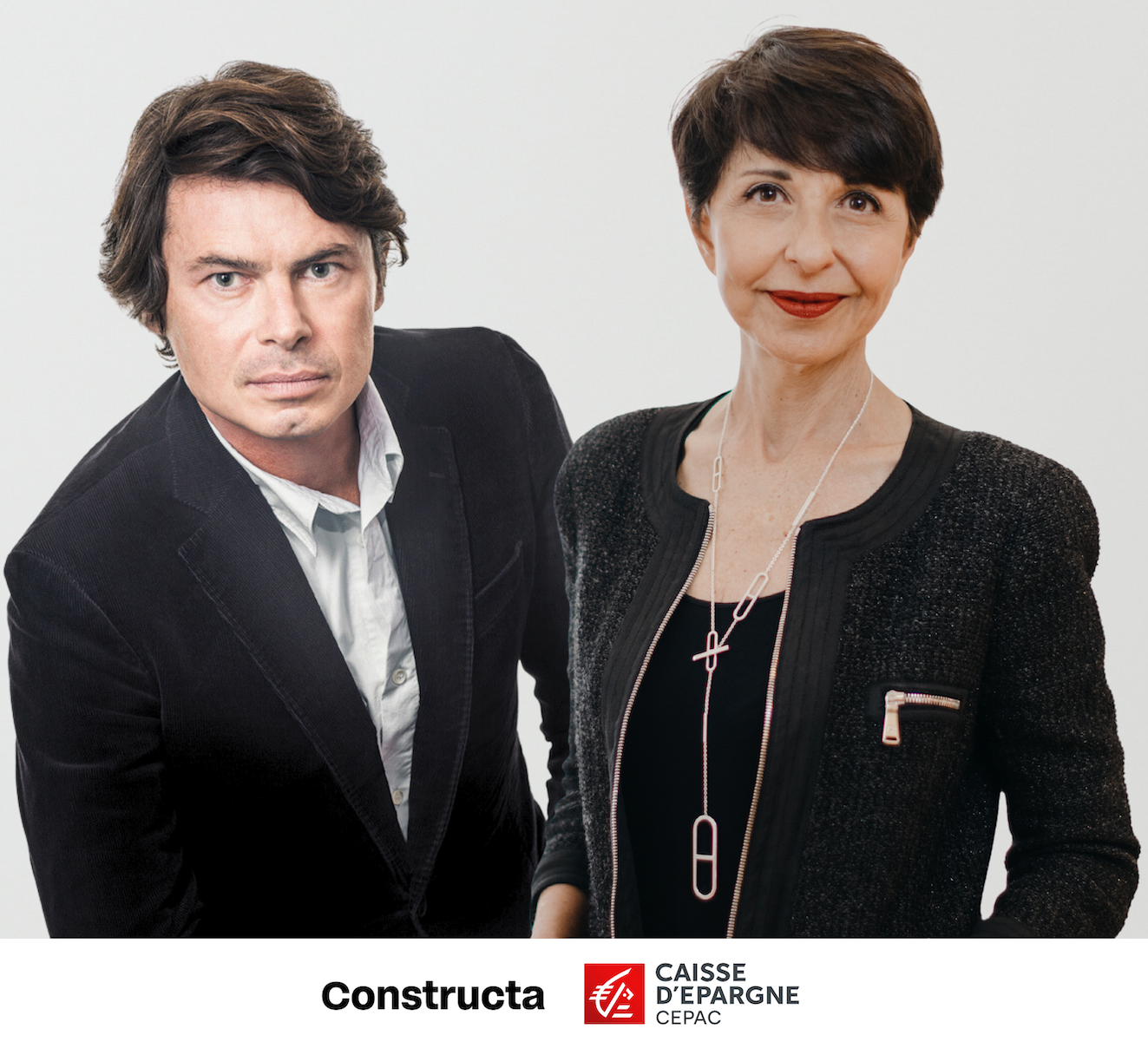 Jean-Baptiste Pietri, président de Constructa et Christine Fabresse, présidente du directoire de la Caisse d'Epargne Cepac Jean-Baptiste Pietri, président de Constructa et Christine Fabresse, présidente du directoire de la Caisse d'Epargne Cepac