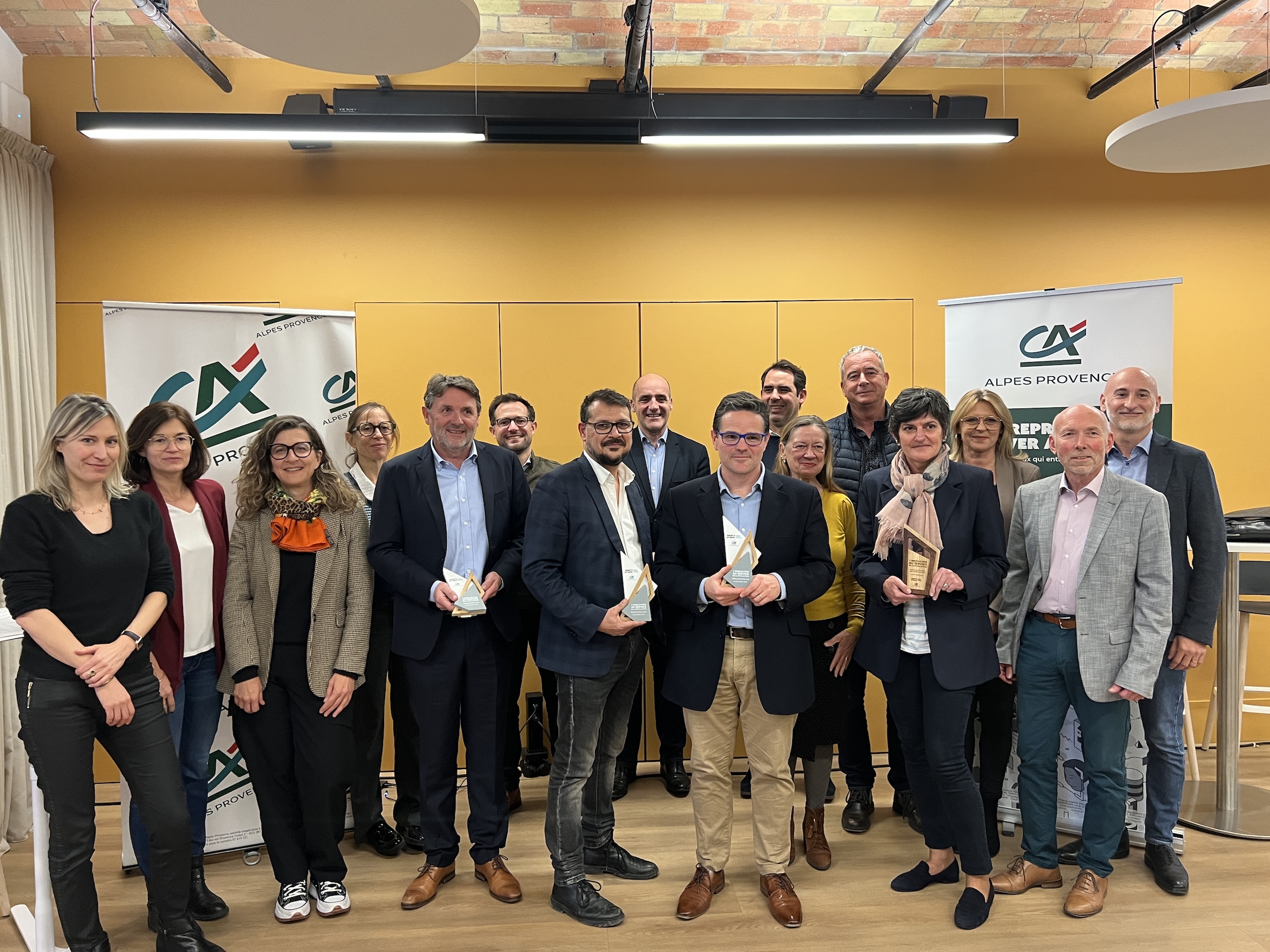 Finale du 5e appel à projet sur le thème « L’innovation au service de la dépollution » qui s’est tenue le 13 décembre 2023 au sein du Business Center Crédit Agricole. © F.Berthet