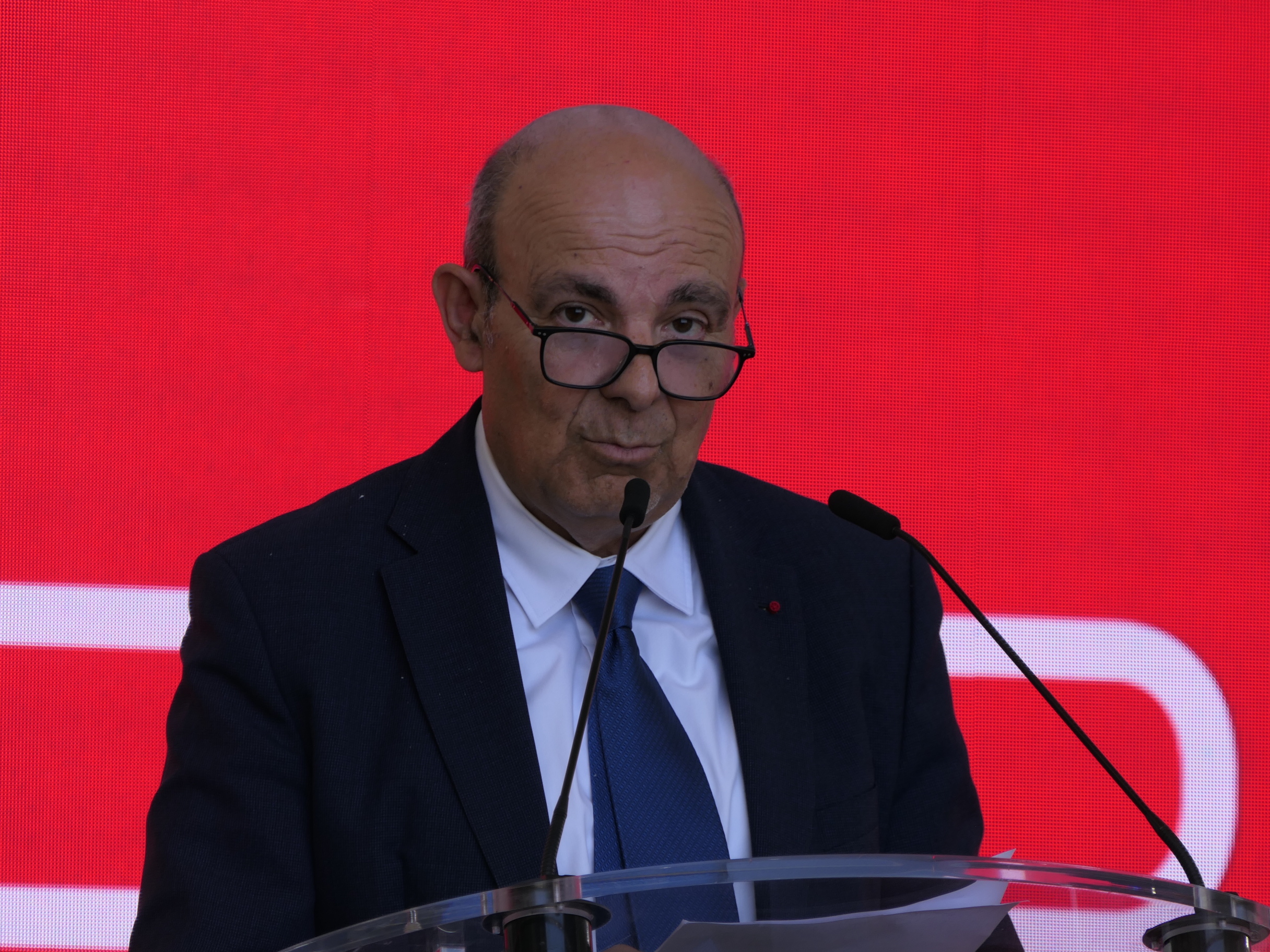 Eric Trappier, président de l'UIMM, a listé les sujets qui fâchent avec la France et l'Europe (photo JC Barla)