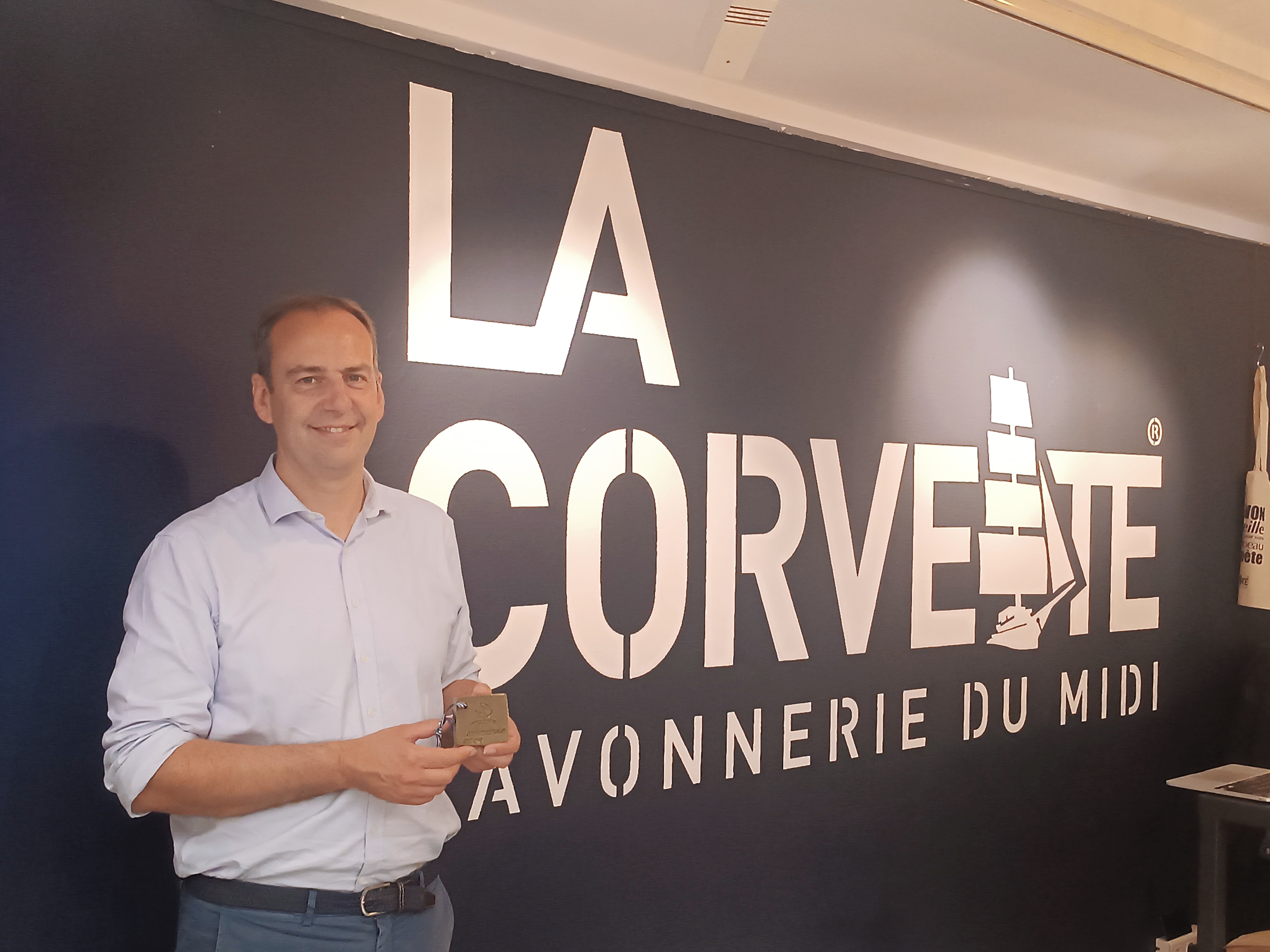 Guillaume Fiévet, dirigeant du groupe Prodef, propriétaire de la Savonnerie du midi. © Margot Fournié