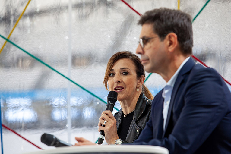 Isabelle Lamaison Donato, directrice France Innovation et Pierre Rulhmann, responsable des opérations chez BNP Paribas © Thierry Vaudé