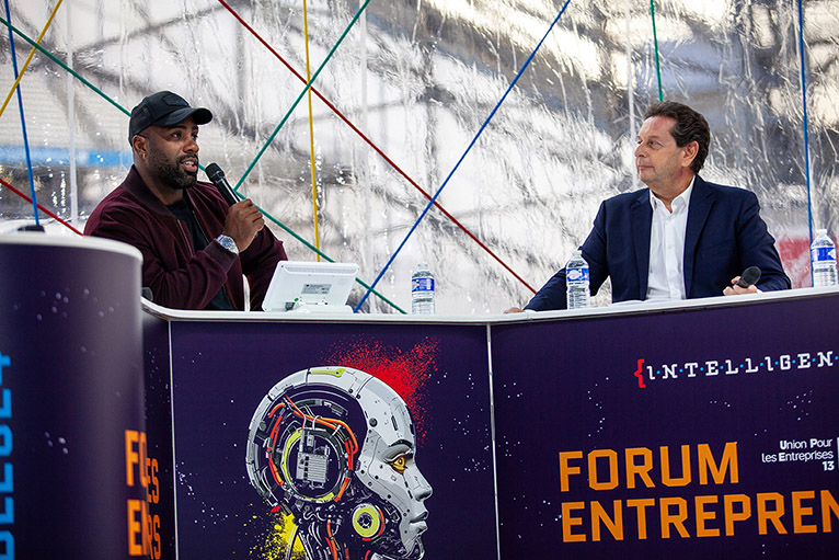 Teddy Riner et Philippe Korcia © Thierry Vaudé