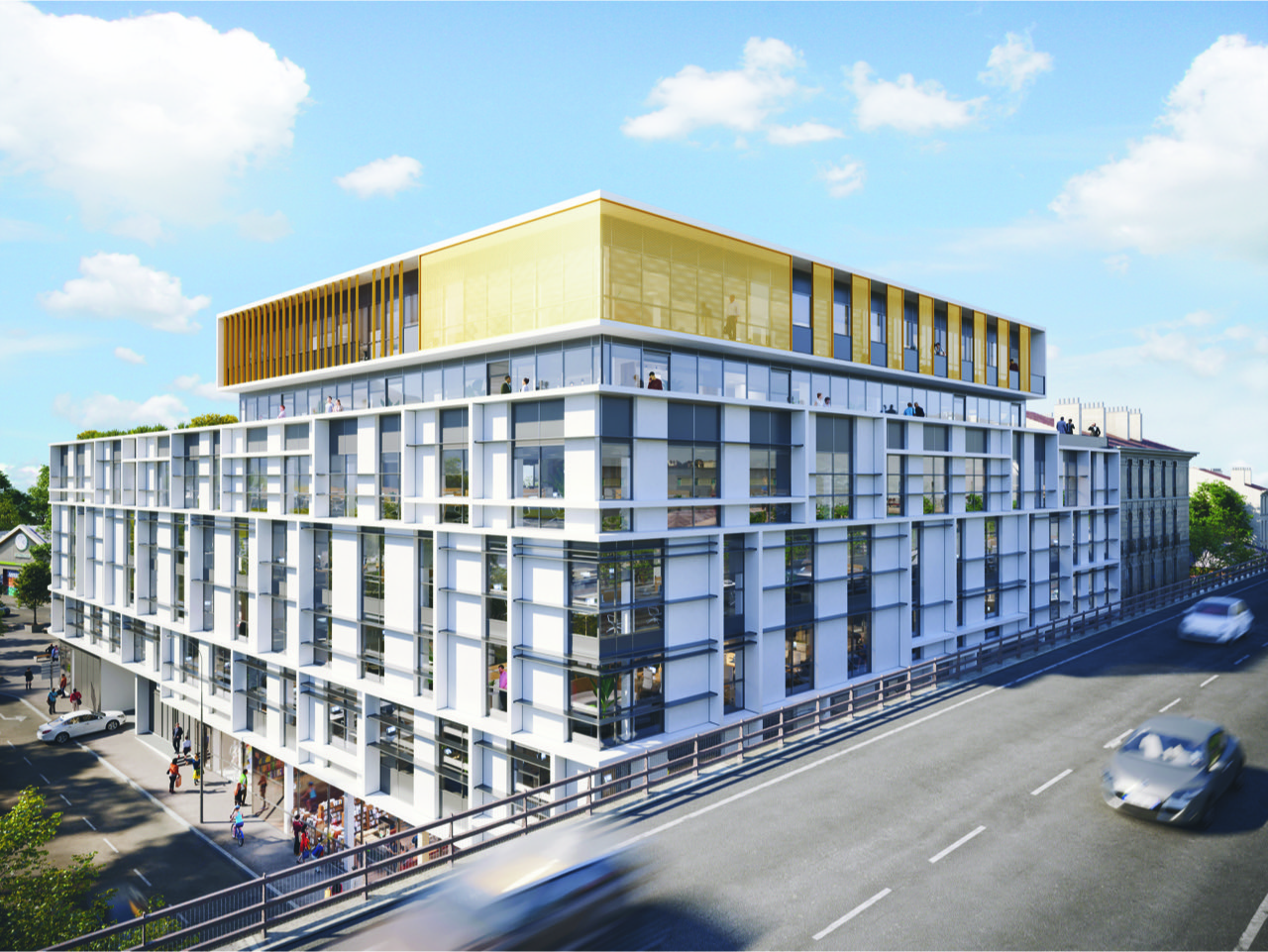 © Kardham / Lazard Group - Le Phocéa sort de terre sur la place Cazemajou (15e), au coeur d'Euroméditerranée.