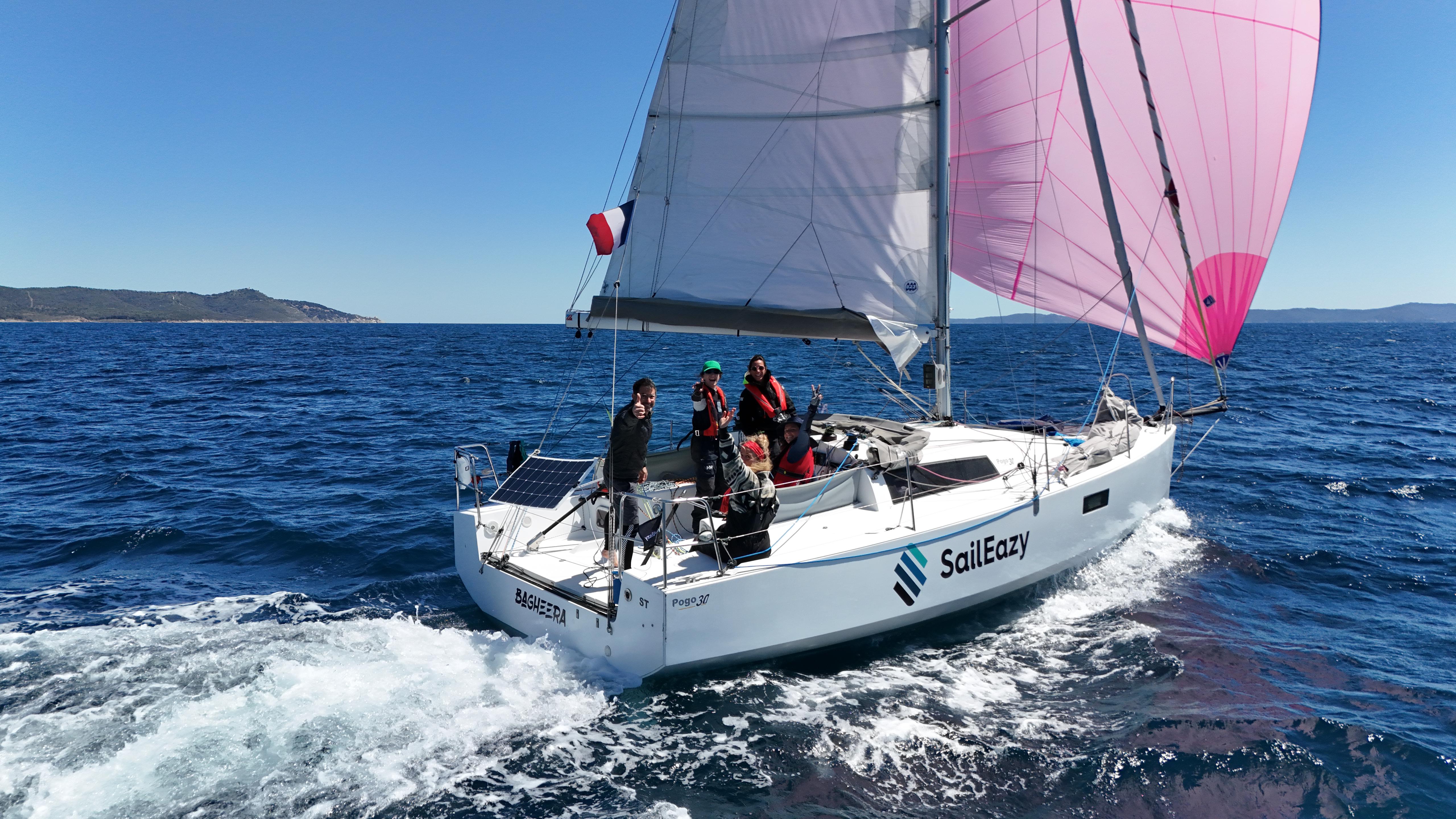 Les joies de la voile grâce à l'autopartage.  © SailEazy