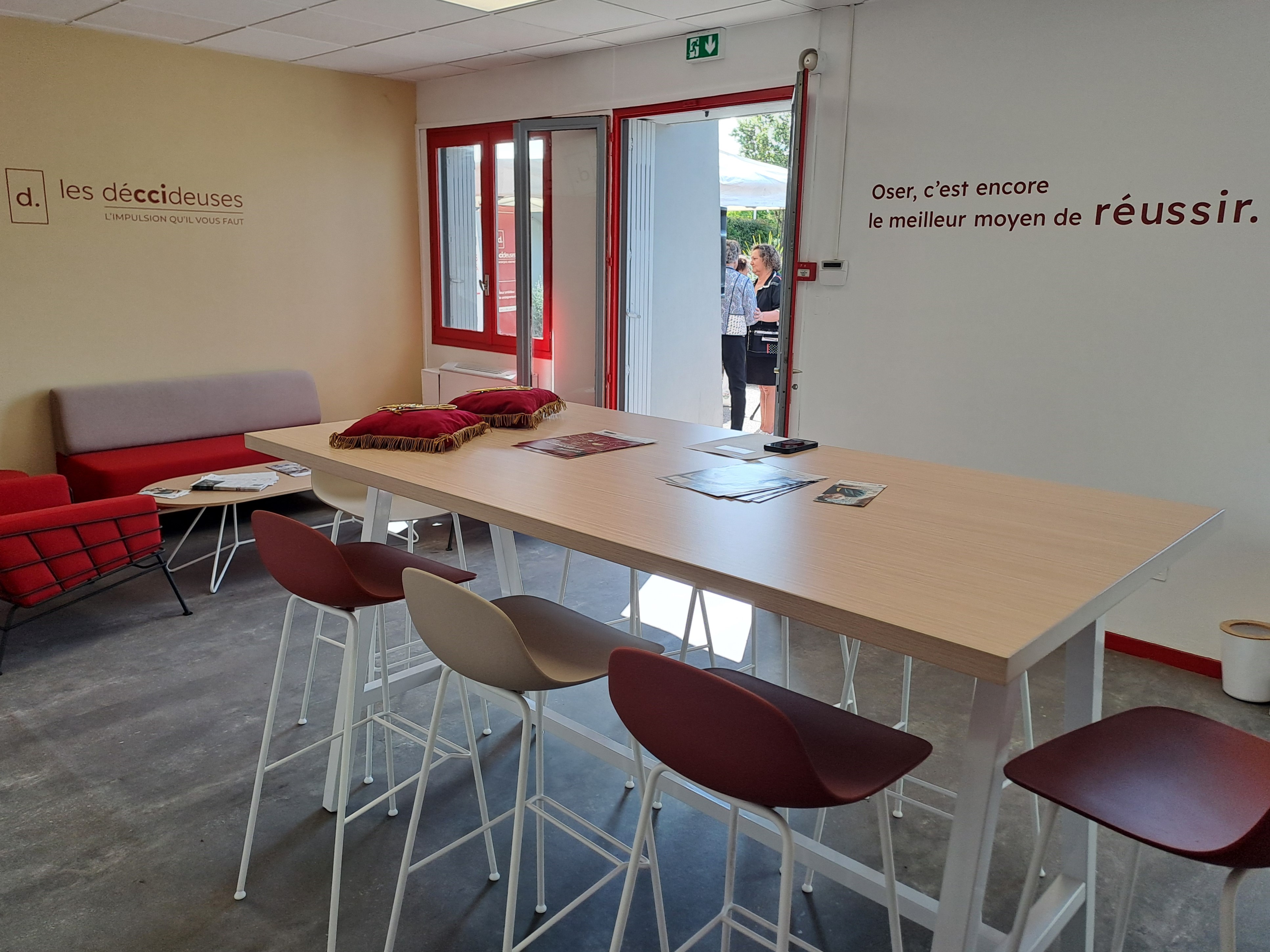 Par son confort et sa convivialité, l'incubateur veut encourager la création d'entreprise par des femmes (Photo JC Barla)