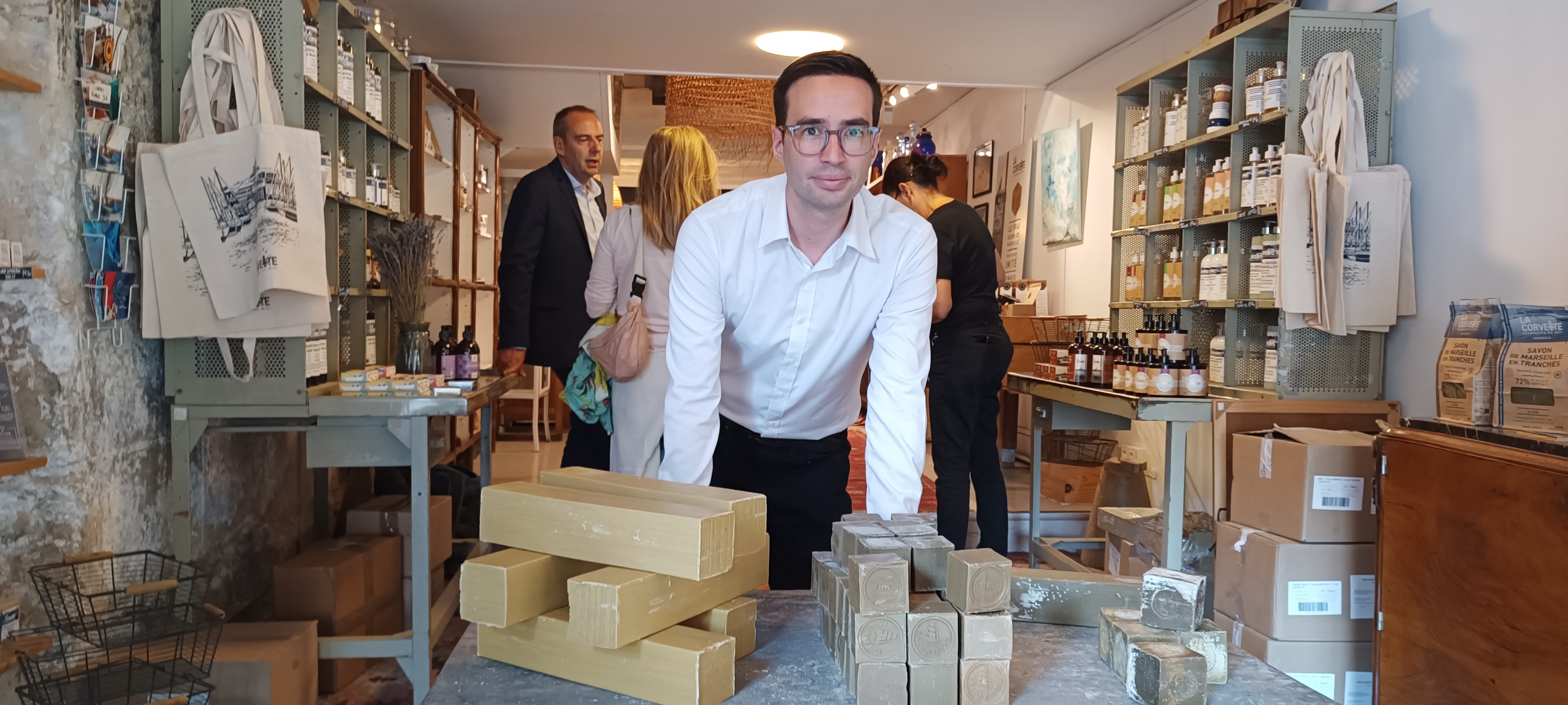 Pierre Buillas, directeur commercial de La Corvette : « Que notre savon soit exposé à l'Elysée, c'est une vraie fierté ».