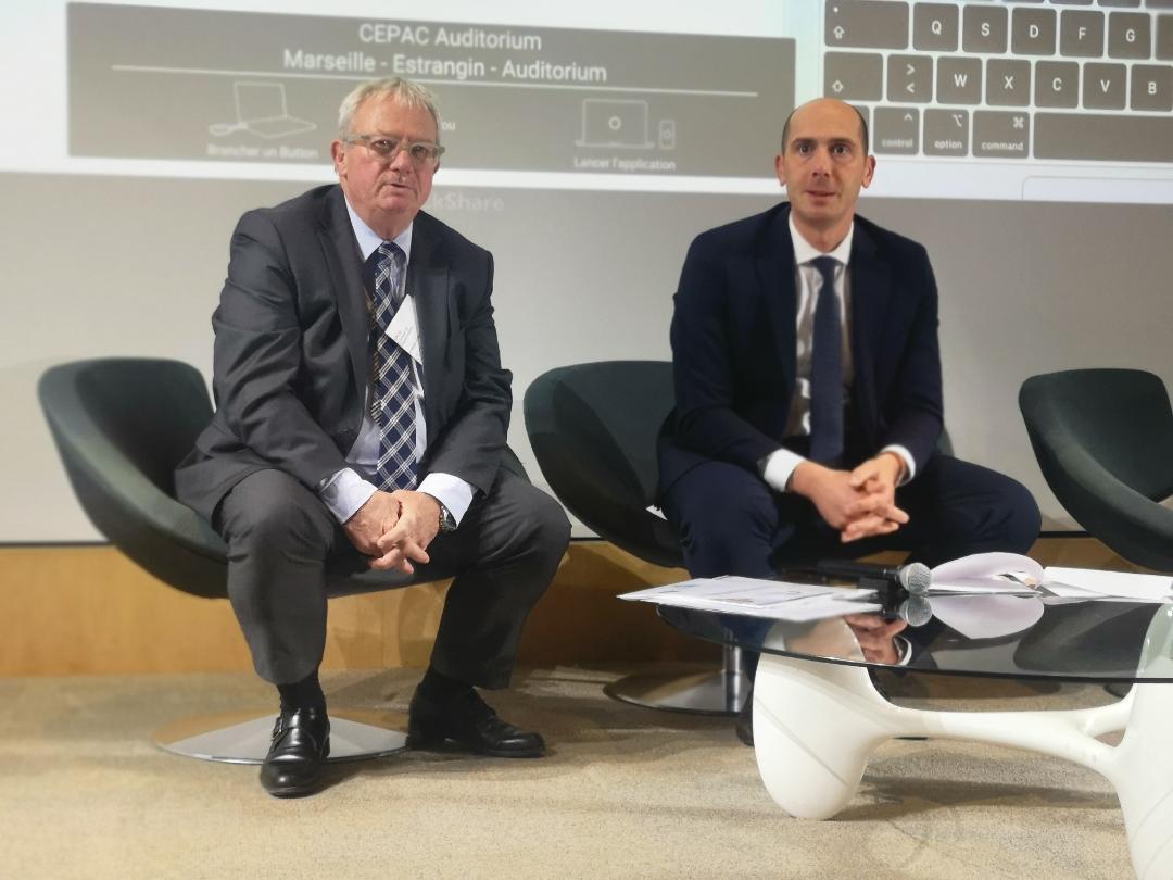 Grégoire Charpentier, président de l'OIP, et Jérémy Estrader, vice-président de l'Upe 13. © René Cachout