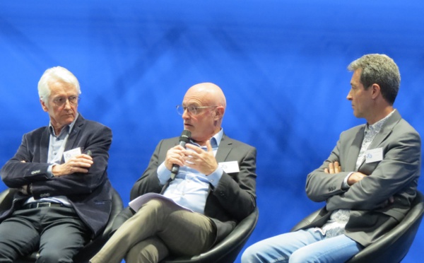 Marc Bayard (GMIF), René Tassy (Eco-Relais) et Sébastien Mathiot (Atmosud) reconnaissent les bienfaits du dialogue instauré par Réponses (Photo JC Barla)